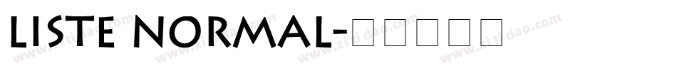 Liste Normal字体转换
